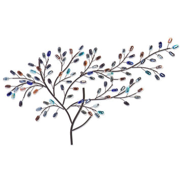 Nordan Ornamental Colorful Tree Wall Decor